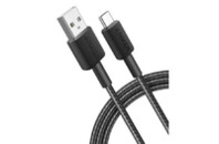 Дата кабель USB 2.0 AM to Type-C 0.9m 322 Black Anker (A81H5G11)