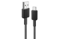 Дата кабель USB 2.0 AM to Type-C 0.9m 322 Black Anker (A81H5G11)
