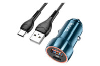 Зарядное устройство HOCO Z46A USB Type-C Sapphire Blue (6931474770387)