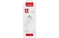 Зарядное устройство Intaleo 12W Fast Charge 2USB 2.4A white (1283126578281)