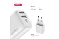 Зарядное устройство Intaleo 12W Fast Charge 2USB 2.4A white (1283126578281)