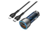 Зарядное устройство HOCO NZ8 charger set (C to iP) USB-A/Type-C Blue (6931474782748)