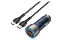 Зарядное устройство HOCO NZ8 charger set (C to C) USB-A/Type-C Blue (6931474782779)