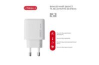 Зарядное устройство Intaleo 65W GAN 2USB-C PD+USB-A QC 3.0 white (1283126559525)