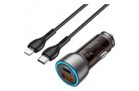 Зарядное устройство HOCO N28 USB-A/Type-C Brown (6931474782731)