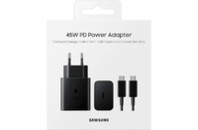 Зарядное устройство Samsung 45W Compact Power Adapter (w C to C Cable) Black (EP-T4510XBEGEU)