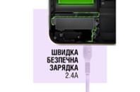 Дата кабель USB 2.0 AM to Lightning 1.2m AL-CBCOLOR-L1PP Purple ACCLAB (1283126518218)