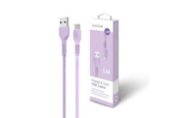 Дата кабель USB 2.0 AM to Lightning 1.2m AL-CBCOLOR-L1PP Purple ACCLAB (1283126518218)