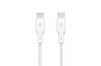 Дата кабель USB-C to USB-C 2.0m 100W white Belkin (CAB014BT2MWH)