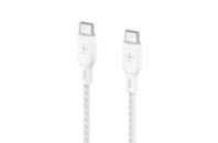 Дата кабель USB-C to USB-C 2.0m 100W white Belkin (CAB014BT2MWH)