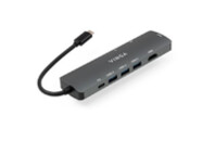 Концентратор Vinga USB-C 3.1 to HDMI+RJ45_1Gbps+3xUSB3.0+SD/TF+PD100W (VHYC8)