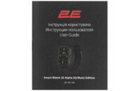 Смарт-часы 2E Alpha SQ Music Edition 46mm Black (2E-CWW40BK)