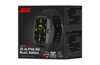 Смарт-часы 2E Alpha SQ Music Edition 46mm Black (2E-CWW40BK)