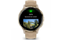 Смарт-часы Garmin Venu 3S, Fr. Gray + Soft Gold, Leather, GPS (010-02785-55)