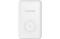 Батарея универсальная Canyon PB-1001 10000mAh, PD/18W, QC/3.0 +10W Magnet wireless charger, white (CNS-CPB1001W)