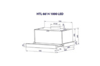 Вытяжка кухонная Minola HTL 6614 BL 1000 LED (HTL6614BL1000LED)