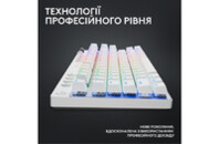 Клавиатура Logitech G PRO X TKL Lightspeed Tactile USB UA White (920-012148)