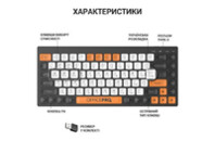 Клавиатура OfficePro SK955B Wireless/Bluetooth Black (SK955B)