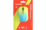 Мышка Canyon MW-44 LED Rechargeable Wireless/Bluetooth Yellow Blue (CNS-CMSW44UA)