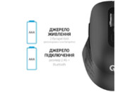 Мышка OfficePro M230B Silent Click Wireless/Bluetooth Black (M230B)