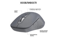 Мышка OfficePro M230G Silent Click Wireless/Bluetooth Gray (M230G)