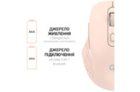 Мышка OfficePro M230P Silent Click Wireless/Bluetooth Pink (M230P)