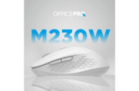 Мышка OfficePro M230W Silent Click Wireless/Bluetooth White (M230W)