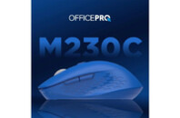 Мышка OfficePro M230C Silent Click Wireless/Bluetooth Blue (M230С)