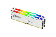 Модуль памяти для компьютера DDR5 32GB (2x16GB) 6000 MHz Beast White RGB EXPO Kingston Fury (ex.HyperX) (KF560C30BWEAK2-32)