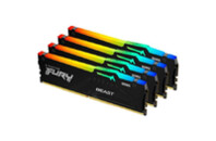 Модуль памяти для компьютера DDR5 128GB (4x32GB) 5600 MHz Beast RGB XMP Kingston Fury (ex.HyperX) (KF556C40BBAK4-128)