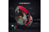 Наушники GamePro HS311 RGB Black/Red (HS311)