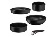 Набор посуды Tefal Ingenio Black Stone змінна ручка 7 предметів (L3998702)